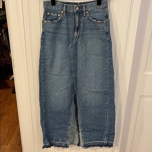 GAP Women's Denim Maxi Skirt 4 Tall